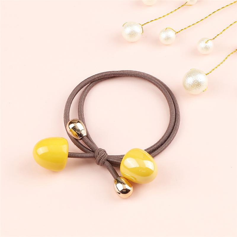 Colorful Balls Pendant Hair Bands Fashion Headband for Women Girls Bow Rubber Band Scrunchies Hair Accessories Ponytail Holder