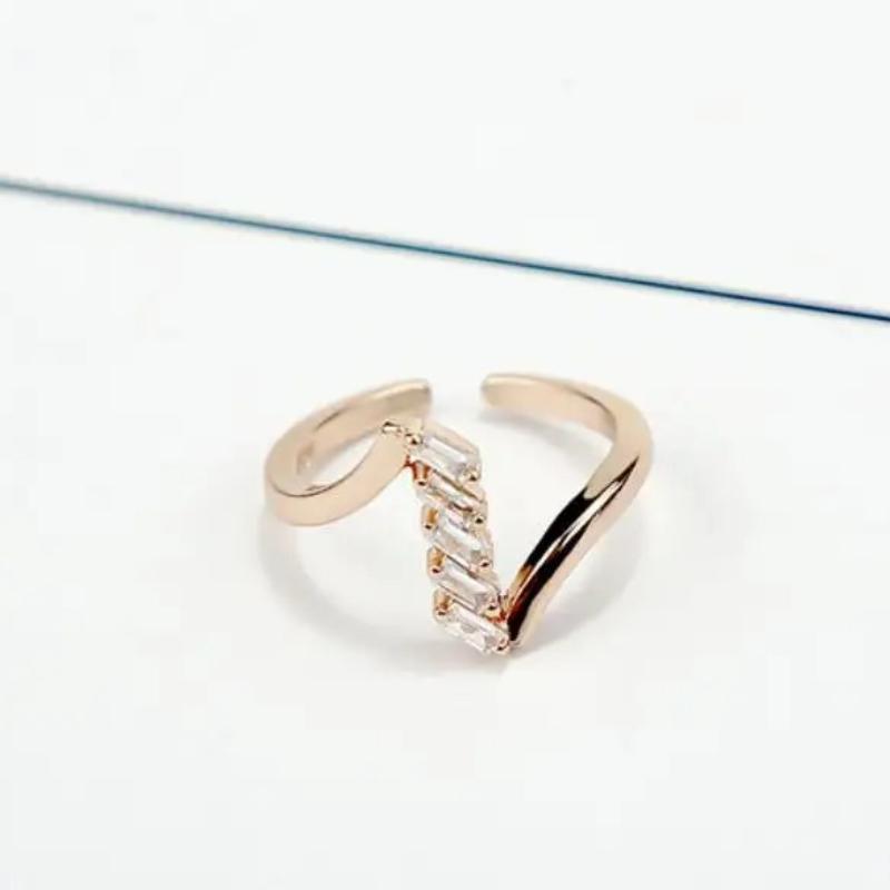 Hot 925 Sterling Silver Ring Zircon Adjustable Simplicity Fashion Exquisite Women Jewelry Accessories Wedding Party Gift