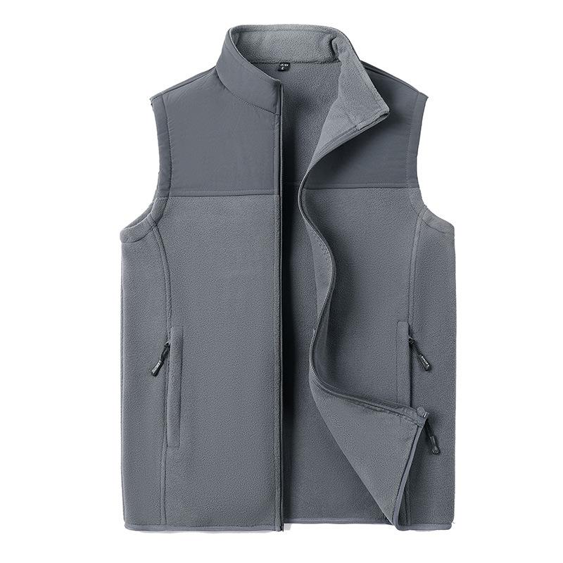Mens Vests Casual Winter Fleece Warm Waistcoats Fashion Thermal Vests Sleeveless Jackets Windbreaker Vests Clothing
