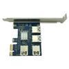 PCI Express Riser Card PCI-E 1 to 4 PCIE USB 3.0 Slots Multiplier Adapter Card