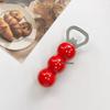 Creative Magnetic Tanghulu Cheese Beer Bottle Opener – Refrigerator Magnet Resin Decor.