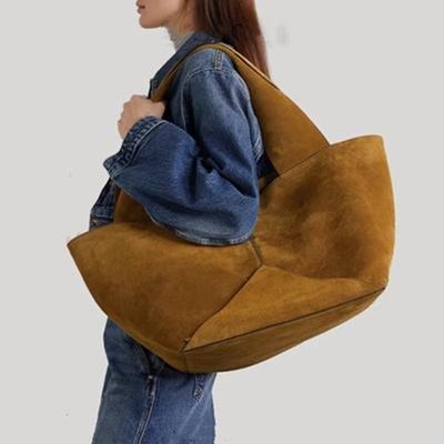 Bolso de hombro de gamuza para mujer, bolso de compras de gran capacidad, versátil, bandolera informal, moda nueva