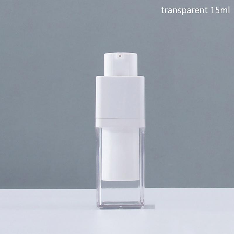 

15ml 30ml 50ml Empty Airless Pump Bottle Rotate Cosmetic Container Frosted Double-layer Thickened Square Lotion