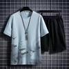 Summer Quick Drying Men's Sets Fashion Tracksuits Casual Breathable Short Sleeve 3D Printed Sports T-shirt+Shorts Basketball Set