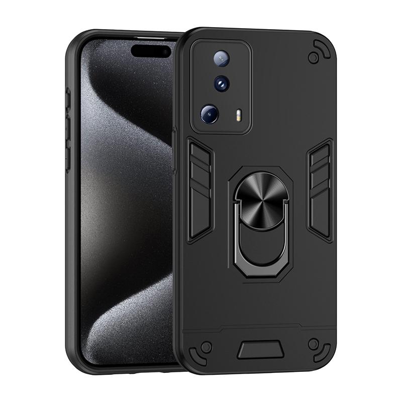 Shockproof Armor Metal Ring Cover For Xiaomi 11 Lite 11T 12 12X 12T MI 13 Lite 13T 14 Pro Magnetic Car Holder Phone Case Funda