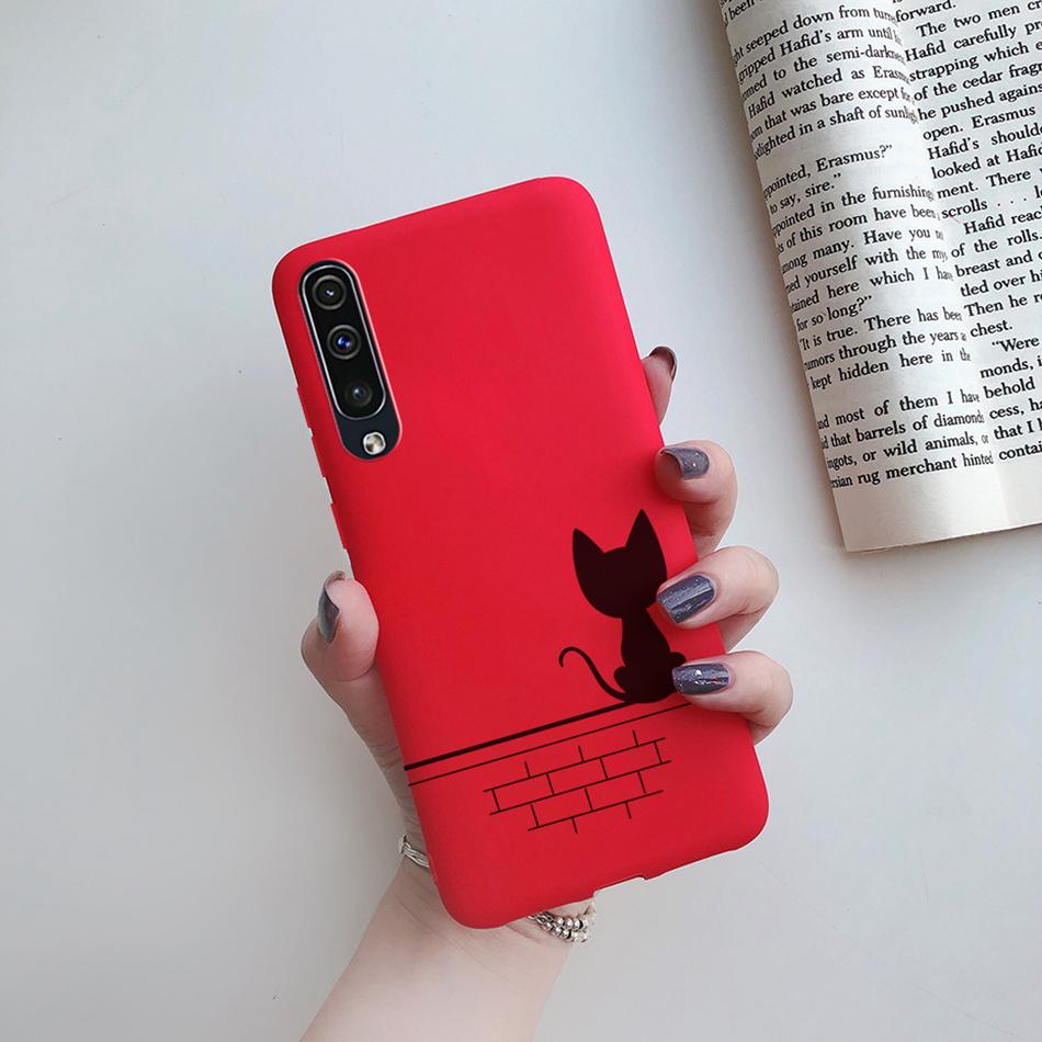 Love Heart Case For Samsung Galaxy A20 A30 A40 A50 A70 A20E Silicone Case Cute Cat Cactus Phone Cover Galaxy A20S A30S A50S Case