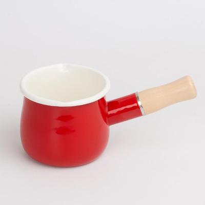 Enamel Sauce Pan Saucepan Non Stick Melting Pot Mini Camping