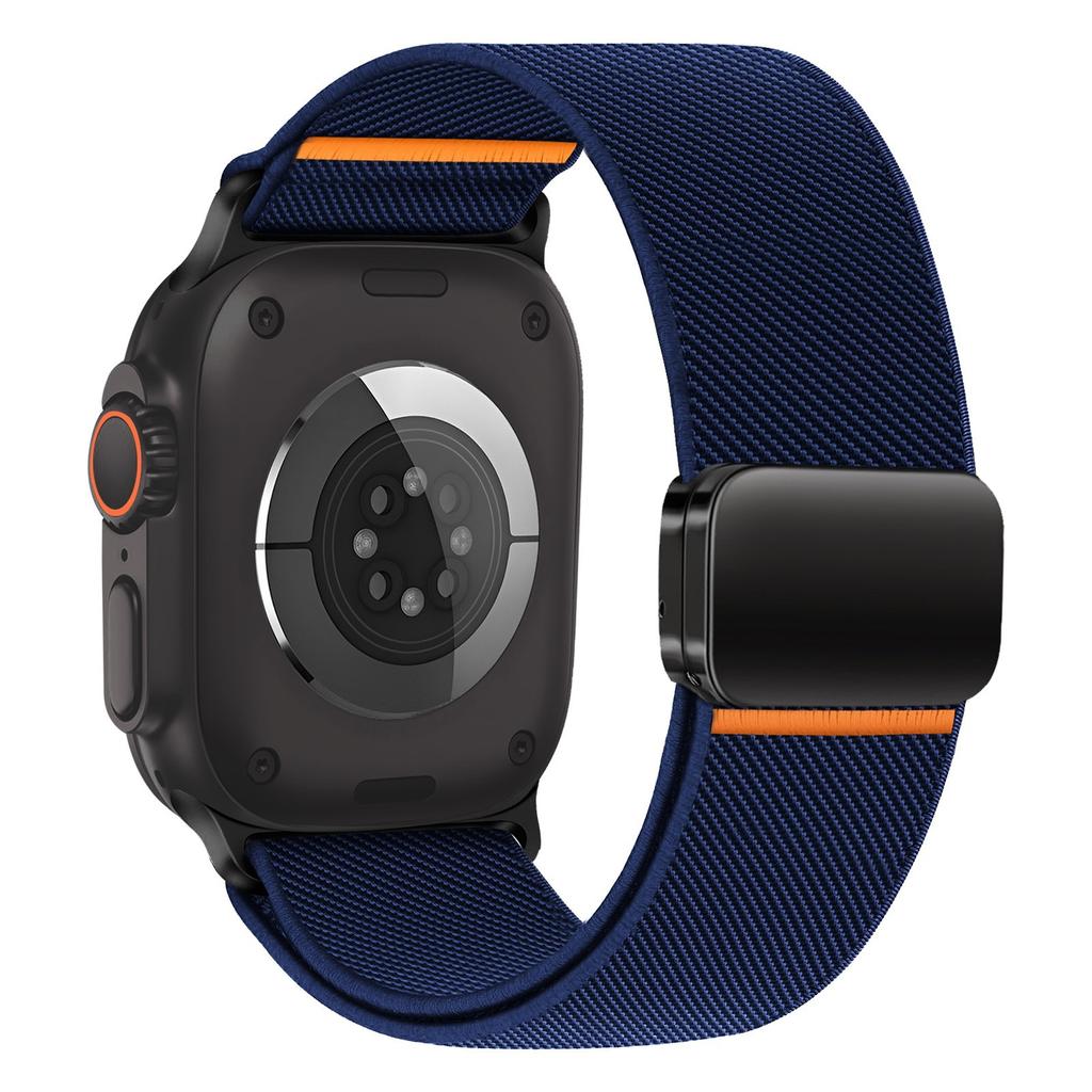 Nylon Loop Strap For Apple Watch Ultra 3/2/1 49mm 11 10 46mm 42mm Magnetic Bracelet iWatch 9 8 7 6 5 4 SE 45mm 44mm 41/40mm Band