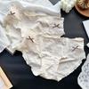 Ladies Spring and Summer Sweet Cute Cartoon Printed Lace Edge Cotton Breathable Briefs