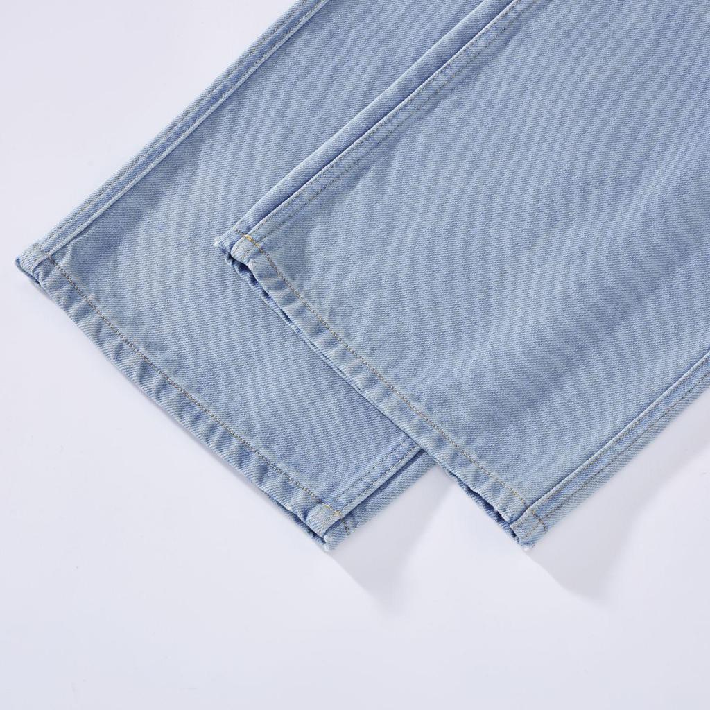 2024 Summer Women's High-Waisted Wide-Leg Jeans – Lightweight, Loose, Slimming, Floor-Length Pants