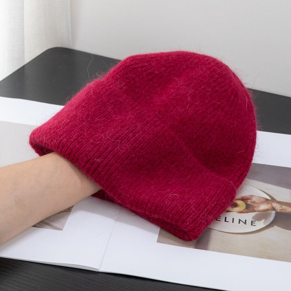 Căciulă Tip Beanie Culoare Bomboană, Rezistentă la Vânt, Pălărie Pulover, Pălărie Baotou la Modă