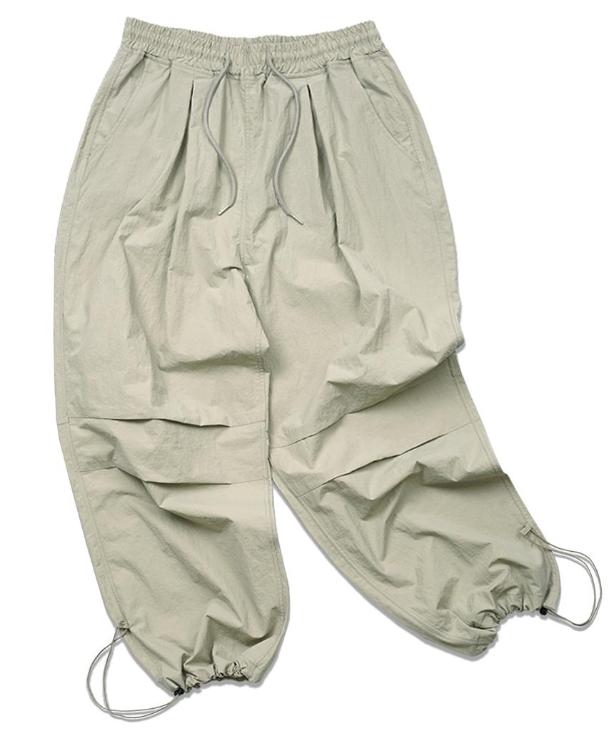 Deomail Ml Nylon Wide Ballon String Pant [Beige]