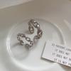 Retro S925 Women's Open Chain Ring - European American Celebrity Style, Cool and Trendy Index Finger Ring.