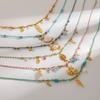 Bohemia Choker Necklace Stainless Steel Clavicle Chain Creative Pendant Necklace  Vacation