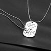 2Pcs Couples Lovers Disc Necklace Letters Women Girls Men Personalized Puzzle Pendant Sweater Chain