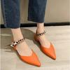 Fashion Wear Flat-soled Women's Summer New Style Ribbon Niche Pointed Dance Fashionable and Comfortable Outdoor Temperament Single Shoes