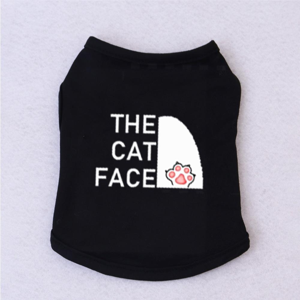 1 Pc Pet Vest, Text Print Summer Breathable Cat Clothing, Siamese, Ragdoll Silver Tabby Vest