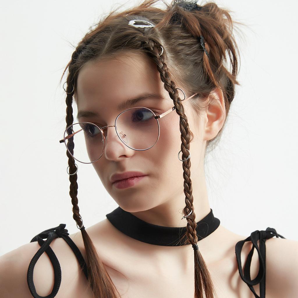 Glasses 9120 All-Metal, Unisex Flat Glasses
