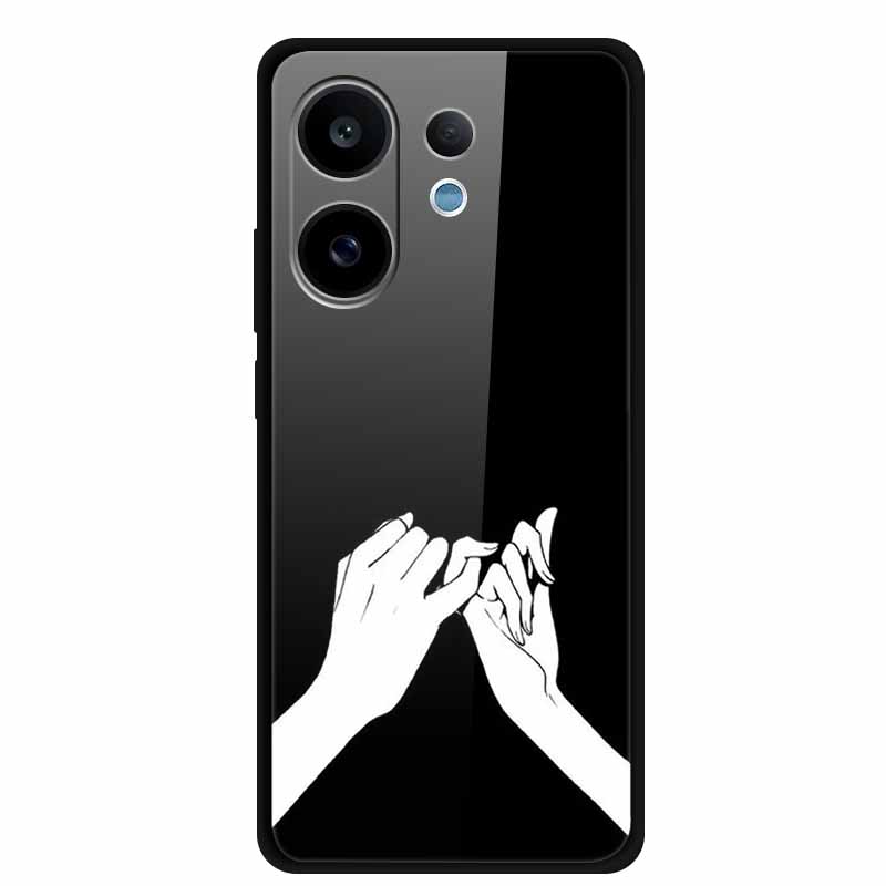 For Vivo V60 5G Glass Case Fashion Cool Animal Tempered Glass Back Cover Case For Vivo V 60 2025 Phone Cases 6.77" Fundas Coques