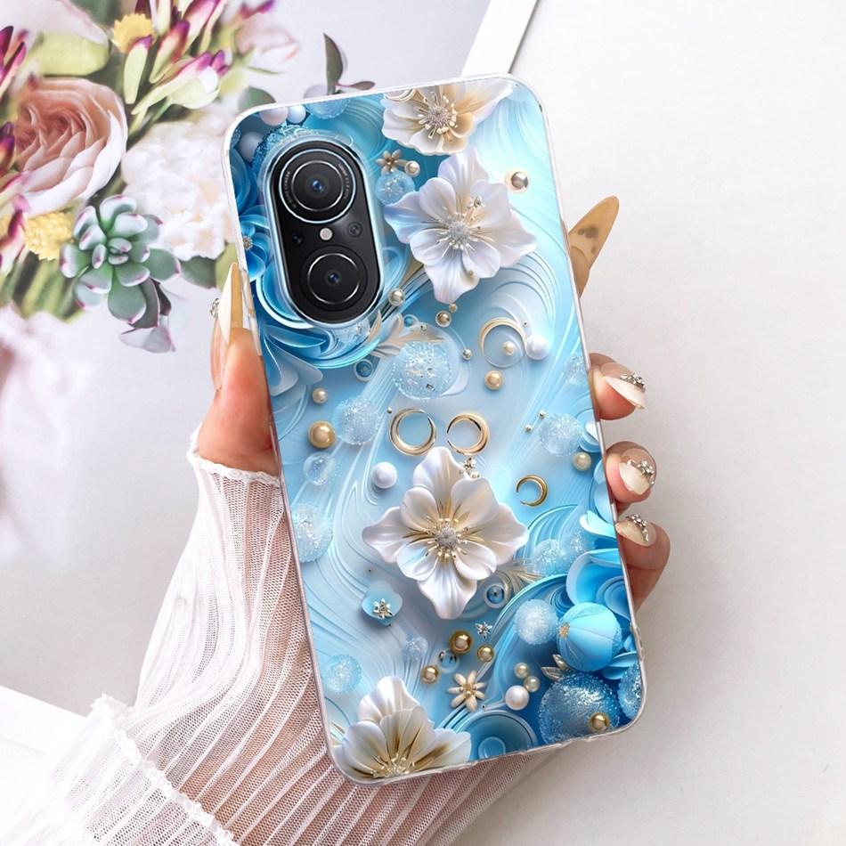 For Huawei Nova 9 SE Nova9 Cute Flower Butterfly Cat Painted Case For Huawei Nova 9 9SE Soft Silicone TPU Phone Cases