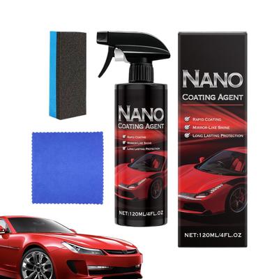 Spray Coating Agent 120ml Paint Cleaning Agent Nano Coating Spray for Vehicle Truck SUV Motorcycle Garage Workshop Weekend