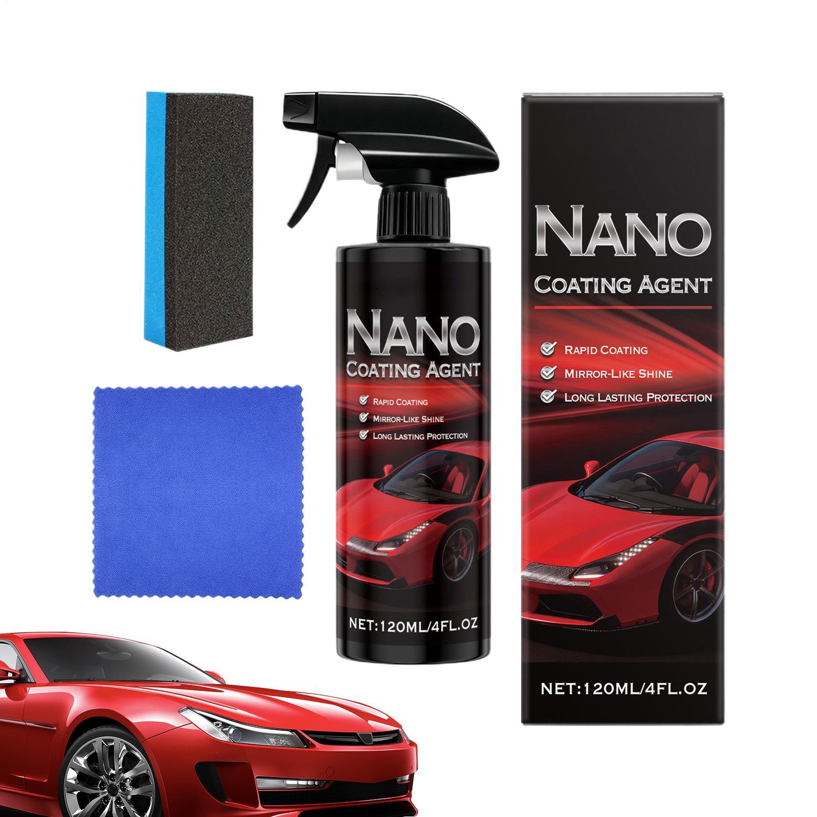 Spray Coating Agent 120ml Paint Cleaning Agent Nano Coating Spray for Vehicle Truck SUV Motorcycle Garage Workshop Weekend China Mainland