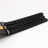 Waterproof Stainless Steel Bracelet Men Adjustable Silicone Strap Sport Wristband Engravable Bar Punk Jewelry Accessories