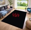 1Pc Rammstein Theme Printed Rectangle Carpet, Home Door Mat, Outdoor Travel Protection Carpet A6