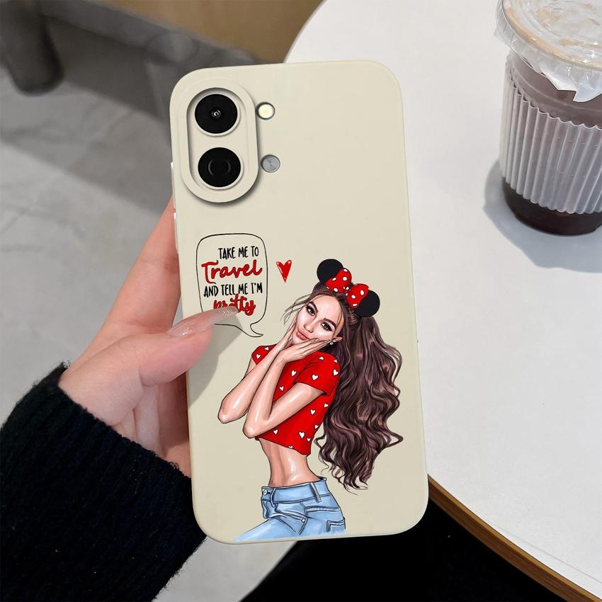 For Tecno Spark Go 3 2 1S 40 30 40C Pova 7 Ultra Pro Neo Case Sweet Girls Back Cover Soft Liquid Silicone Shockproof Phone Bags For Tecno Shell Bumper