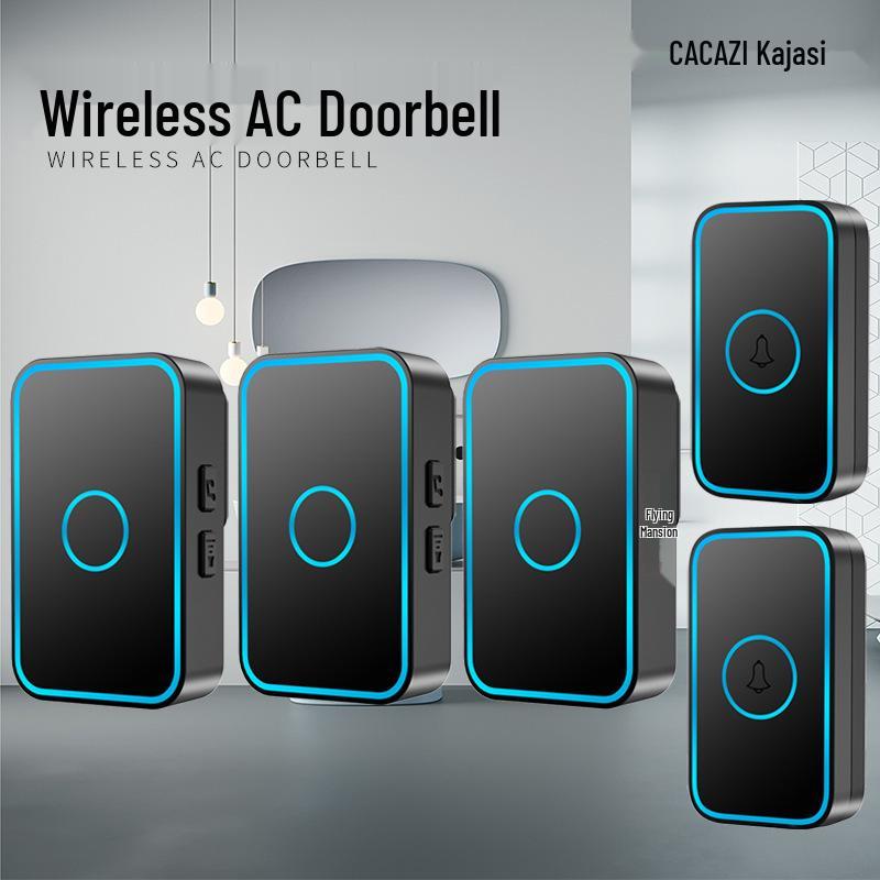Smart Long-Distance Wireless Doorbell with Remote Control and Three Receivers