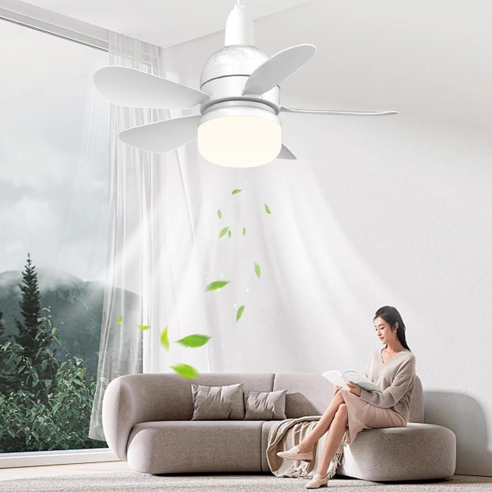 Modern Ceiling Fan with LED Light Remote Control Silent Ceiling Fan for Bedroom Living Room Kitchen