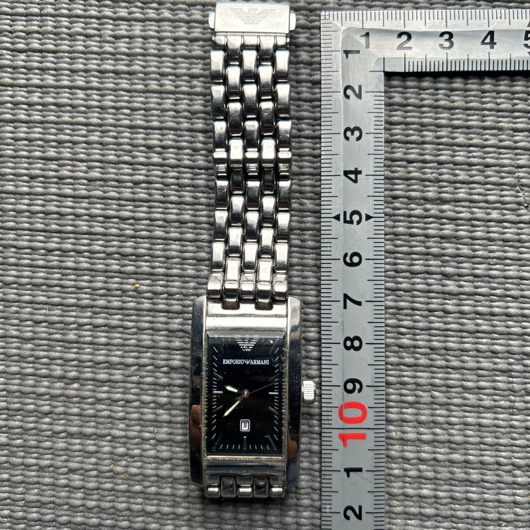 Used Emporio Armani watch quartz black working item