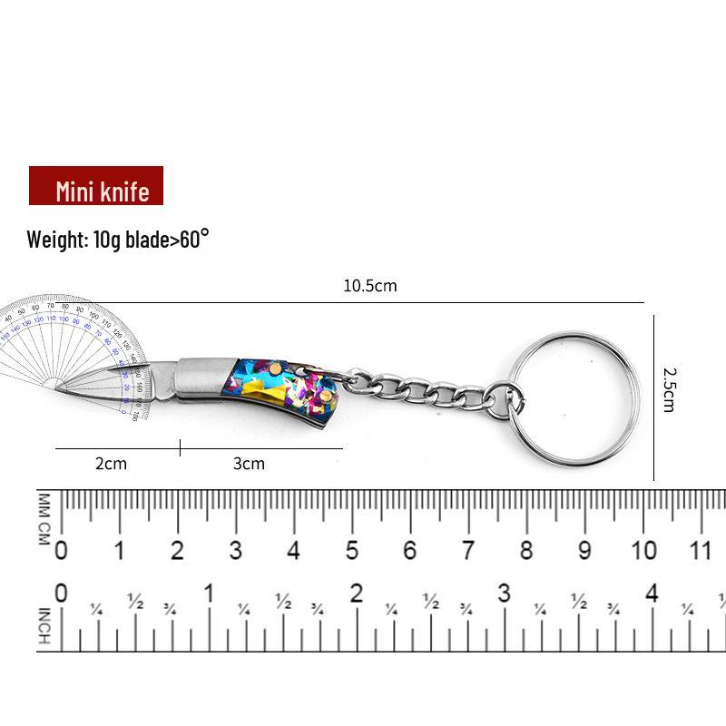 Stainless Steel Mini Folding Keychain Pendant