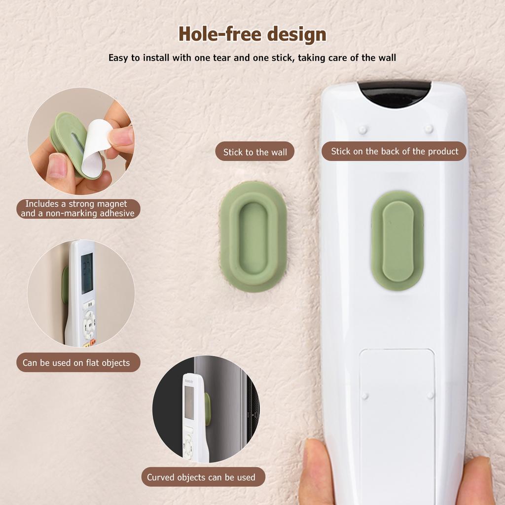 Magnetic Remote Control Bracket, Self-Adhesive Wall Mounted Storage Bracket for Remote Controls, Household Goods Storage