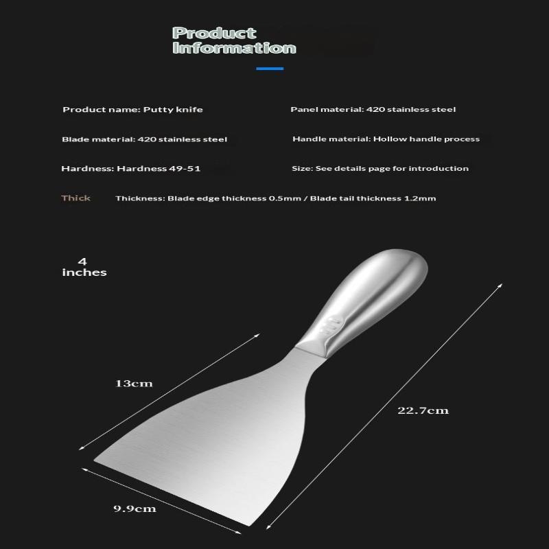  Stainless Steel Steak Spatula, Teppanyaki Spatula, Commercial Pizza Spatula, Pancake Spatula Cooking Spatula