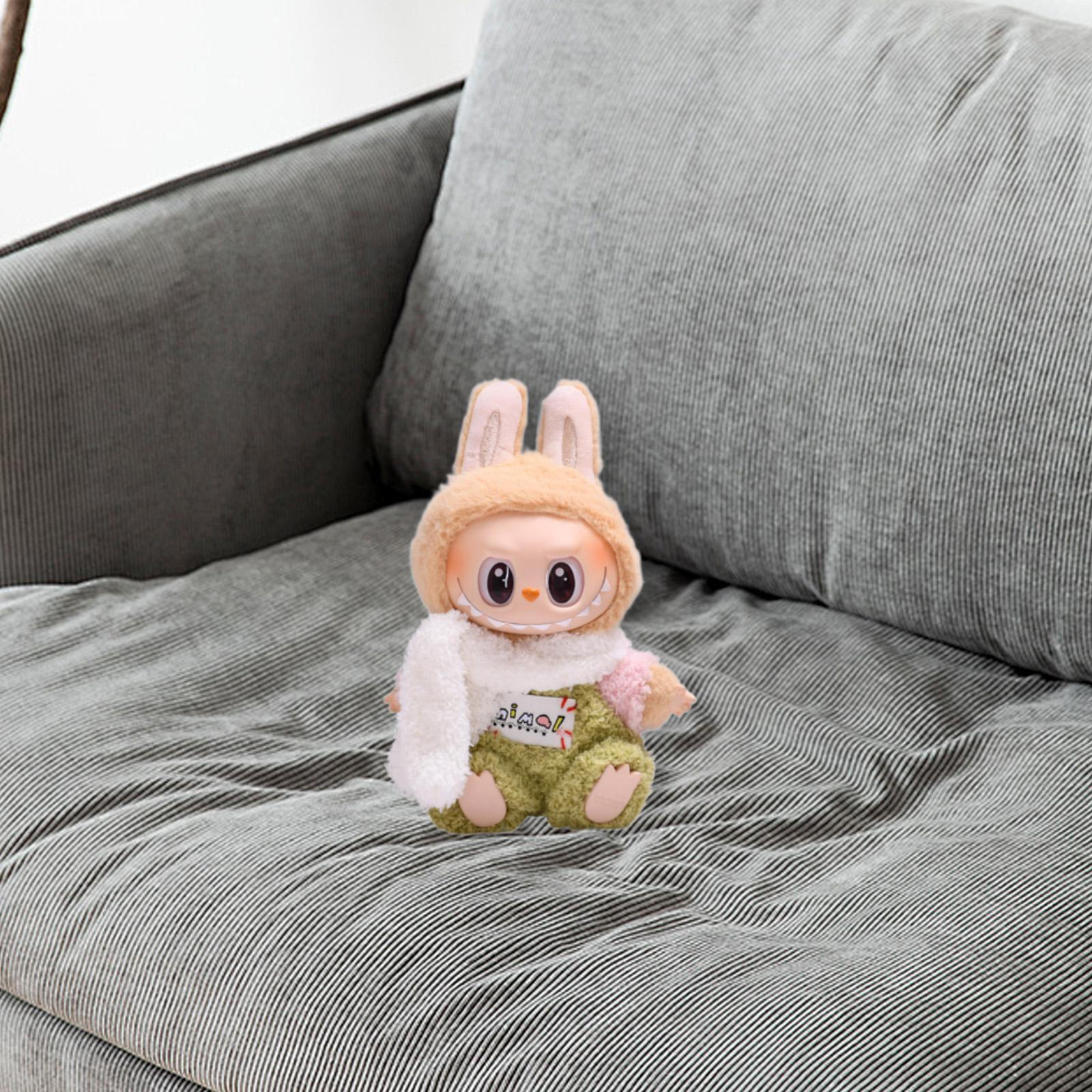 

Кукольный комбинезон, костюм, одежда с шарфом для кукол ростом 15-17 см, подарки на День благодарения green