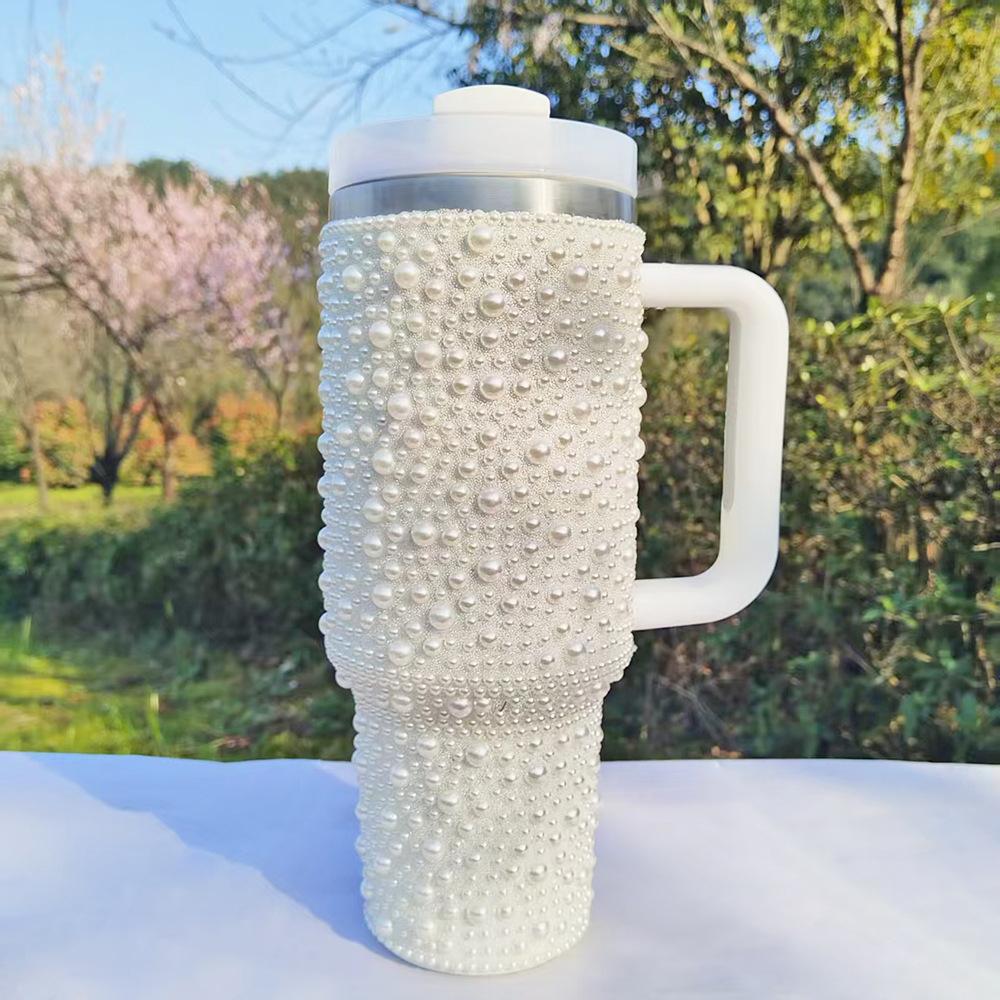 40 OZ termokrūze ar pērļu un