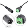 DC5.5x2.1mm Female Power Supply Adapter Cable Extension Wire Line for LED Light CCTV Cameras Electrical Projects