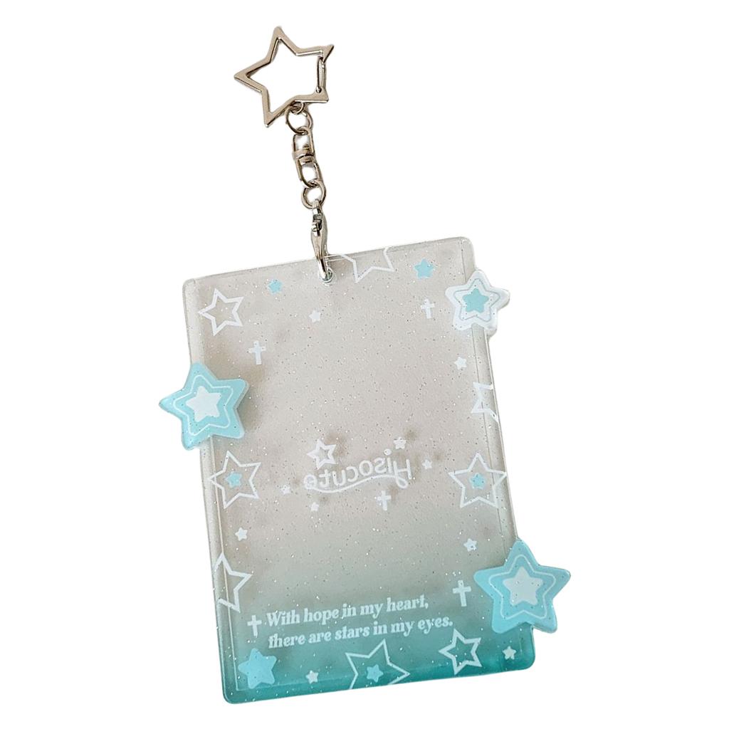 Unique Acrylic Star Card Holder Keychain Accessory Designed For Fans To Easily Carry And Display Idol Photo Cards