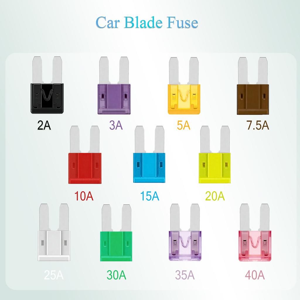 100Pcs Micro2 Blade Fuses Assortment Kit (5A 7.5A 10A 15A 20A 25A 30A)– ATR/APT Type 32V Automotive Car Fuse for Truck SUV Boat Fuses4