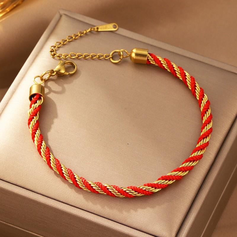 Korean Fashion Titanium Steel Diamond Inlaid Women's Luxury Bracelet