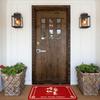 Lucky New Year Red Horse Pattern Design Front Door Mat Anti-Slip Outdoor Quick Dry  Doormat Living Room  Entrance Rug Carpet