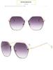 Trendy Frameless Women's Sunglasses - European & American Style, UV Protection, Round Face, Fashionable Driving Glasses
