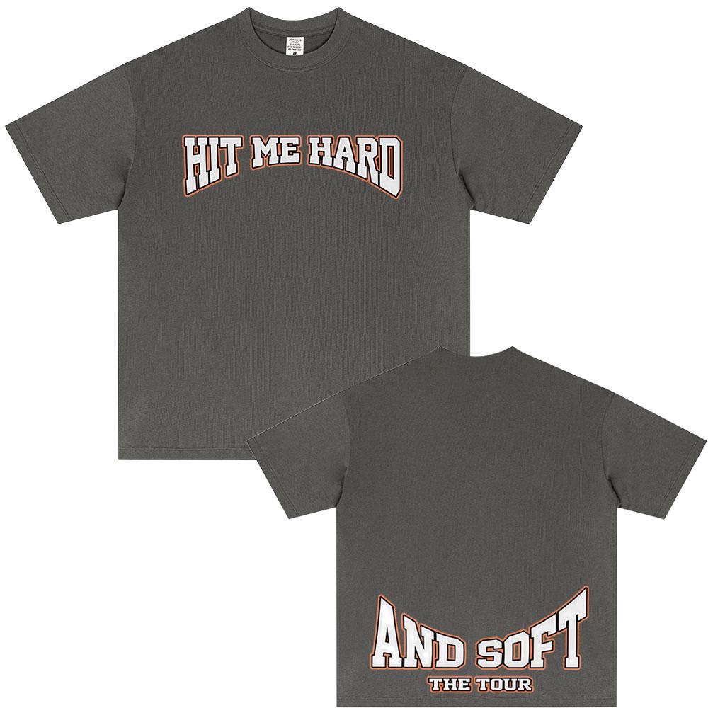 Hit Me Hard and Soft Tour 2025 Hot Sale Fan T Shirt Unisex Women Fashion Pop Music Tshirts Casual Oversized Short Sleeve Tshirt