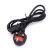 British Standard Figure-8 Power Cord with 3-Pin Plug for Computers and Rice Cookers
