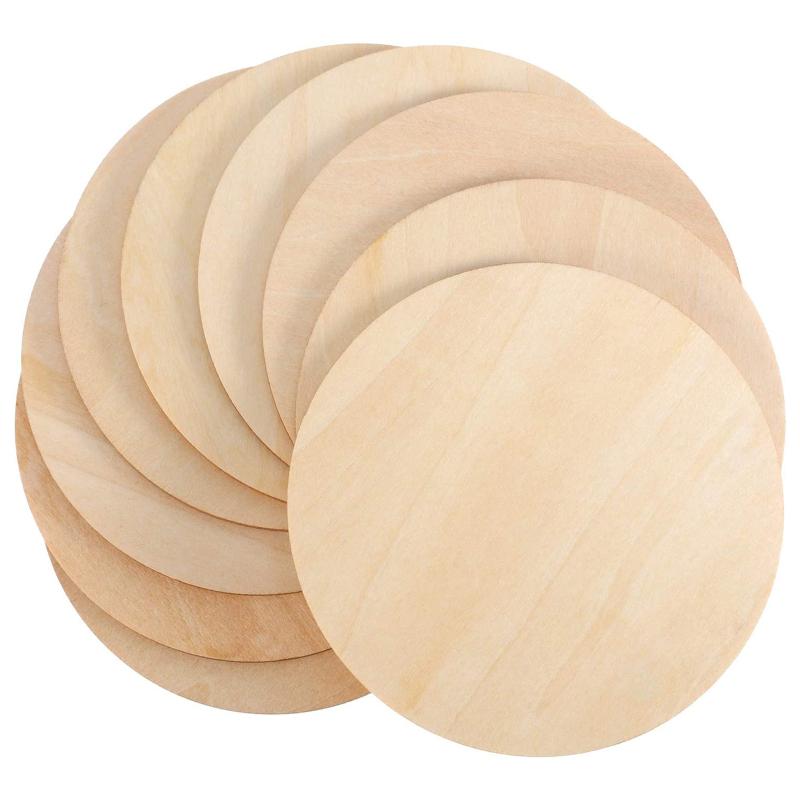 

Незаконченный деревянный круг, круглые деревянные детали, пустые украшения для гравировки своими руками, толщина 1/8 дюйма (Диаметр 4 дюйма, 50 шт.)