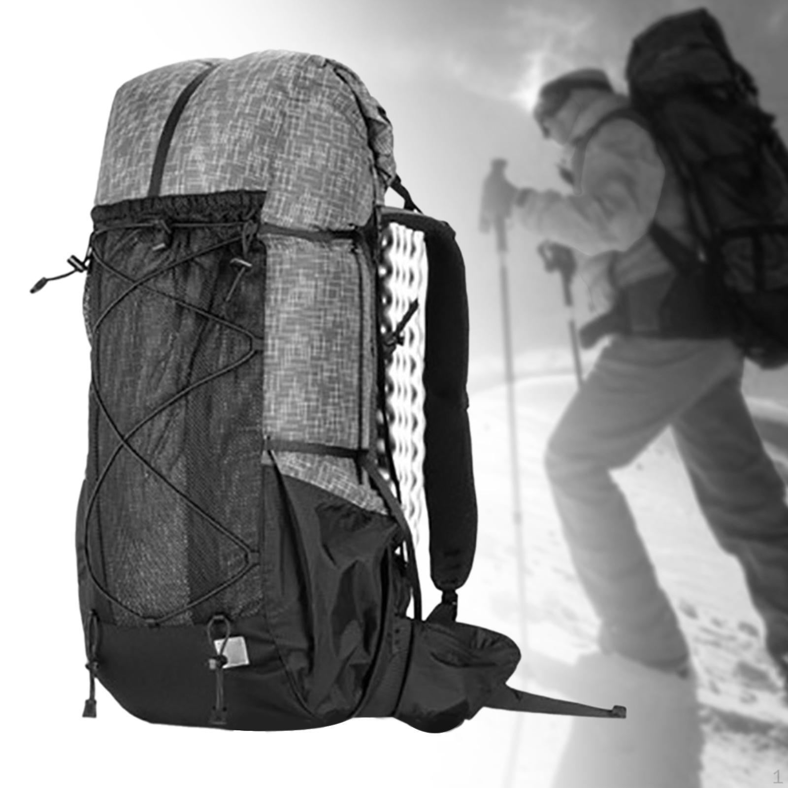 

Рюкзак для походов, кемпинга для мужчин и женщин, рюкзак для отдыха на открытом воздухе, альпинизм серый