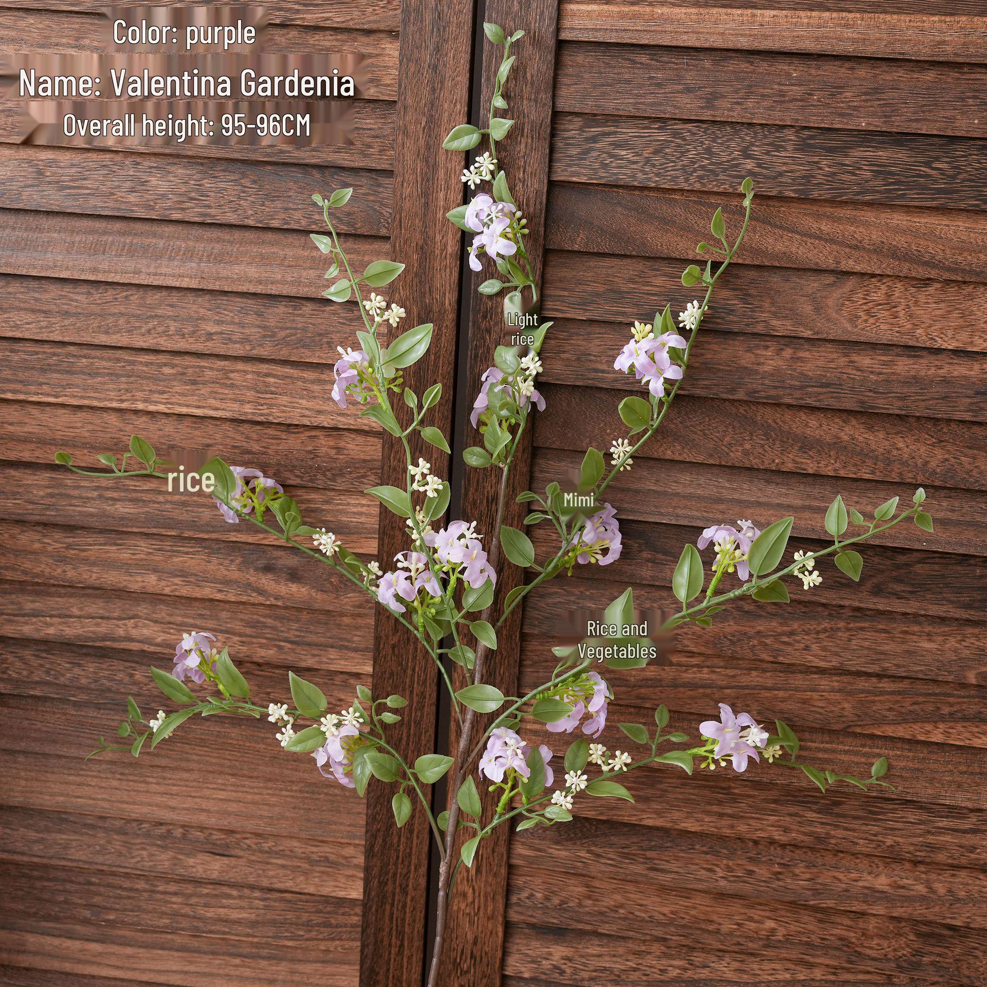 

Valentina Mock Orange Artificial Roses Home Decor Wedding Bouquet Flower Wall фиолетовый