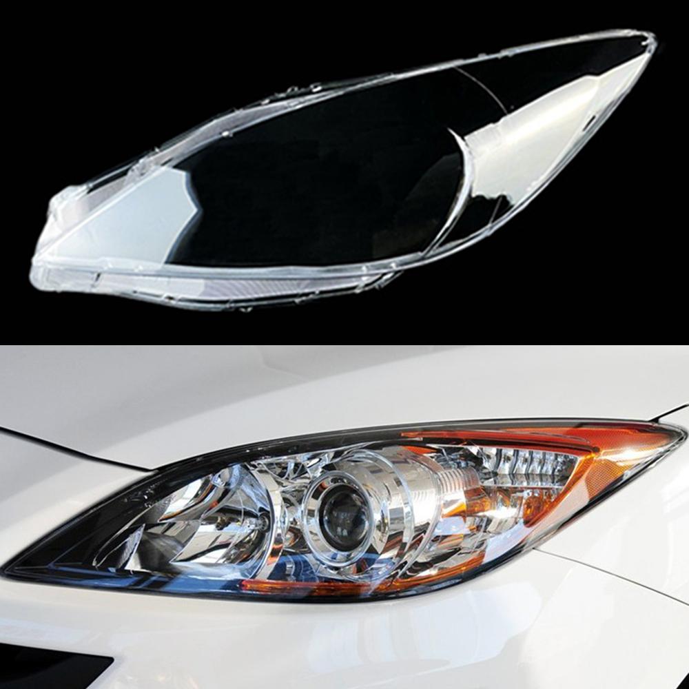 For Mazda 3 Speed 2011~2015 Car Headlight Cover Lens Glass Shell Front Headlamp Caps Transparent Lampshade Auto Light Lamp Case