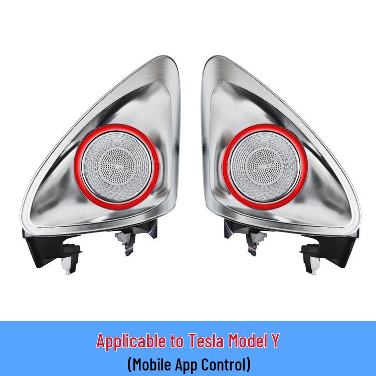 Compatible Ambient Light Rotating Tweeter Speaker for Tesla Model Y/3
